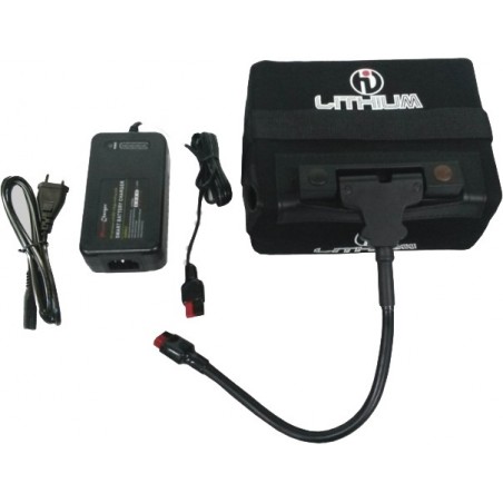 Batería Litio (18AH) + Cargador + T Bar + Bolsa Kaddam