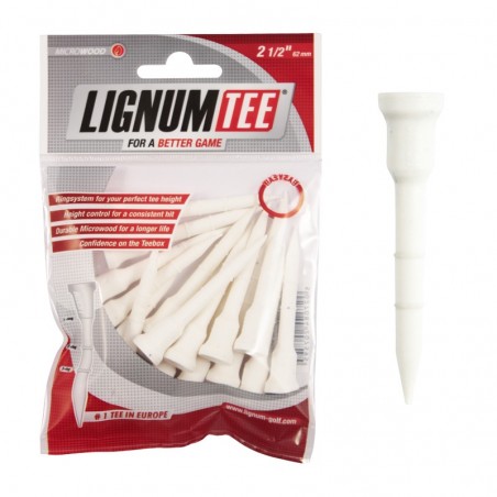 Lignum Tee 2 ½" x 16 White