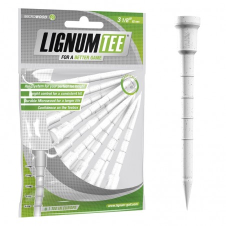 Lignum Tee 3 1/8" x 16 White