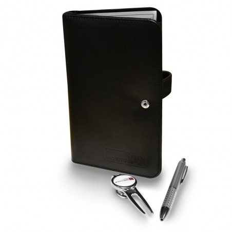 Set Tarjetero Piel - Arreglapiques + Marcador + Bolígrafo