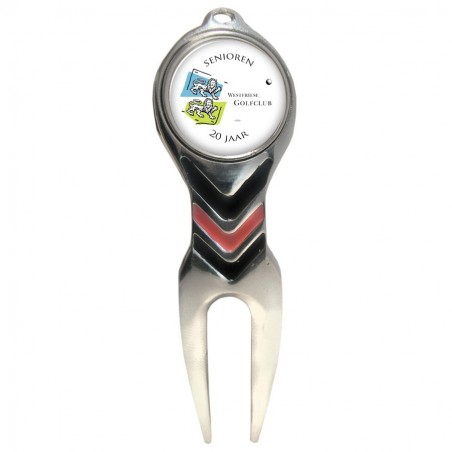 SILVER APEX ARROW PITCHFORK + Dome 3D Decal Logo