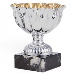 Copa Plateada vaso arrugado 12 cm