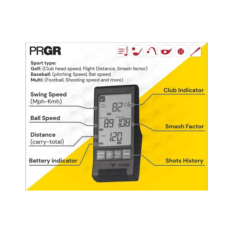 PRGR Monitor de Lanzamiento Portatil