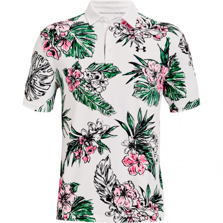 Polo Under Armour Overig Blanco Pink Shock