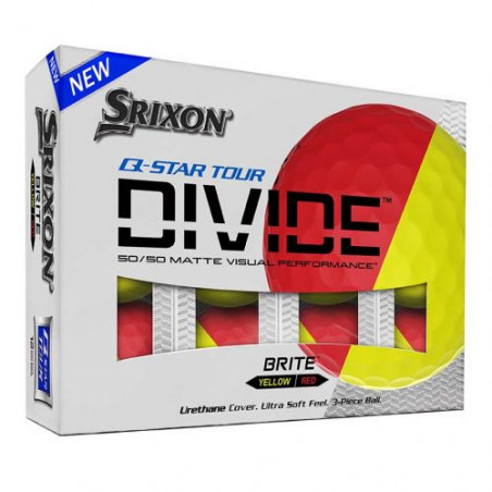 Bolas Srixon Q-STAR TOUR DIVIDE Rojo-Amarillo