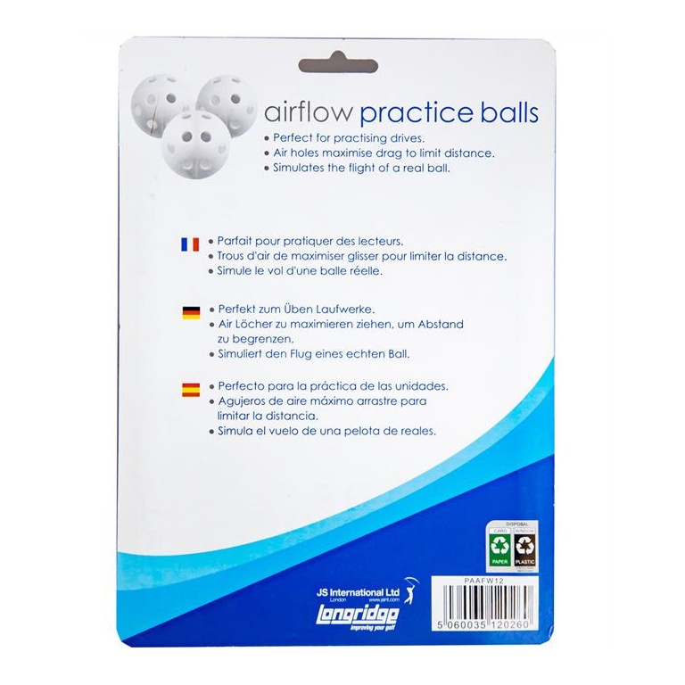 Bolas prácticas AirFlow Amarillo x6