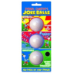 Bolas de Broma 3pk Prank Golfers Joke Balls