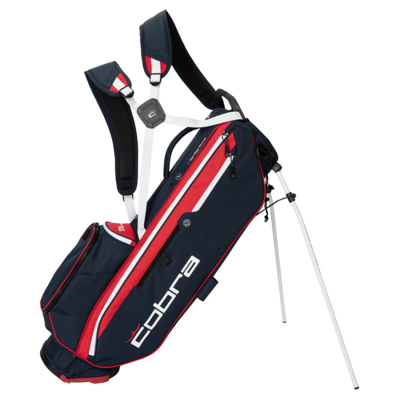 labio a pesar de Especificado Bolsa Cobra Golf Ultralight Pro Stand Bag Azul/Rojo/Blanco