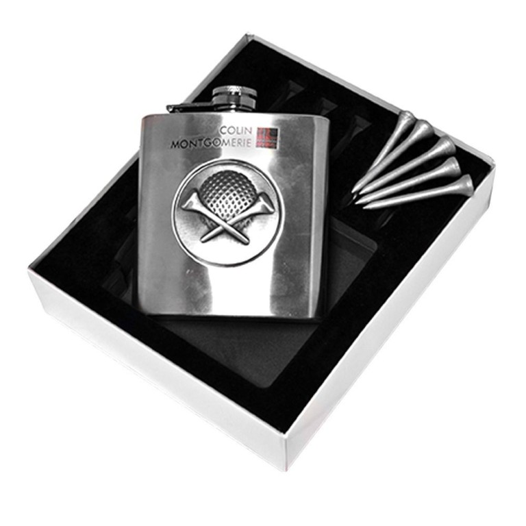 Petaca para golfistas - Golfer Hip flask Colin Montgomerie