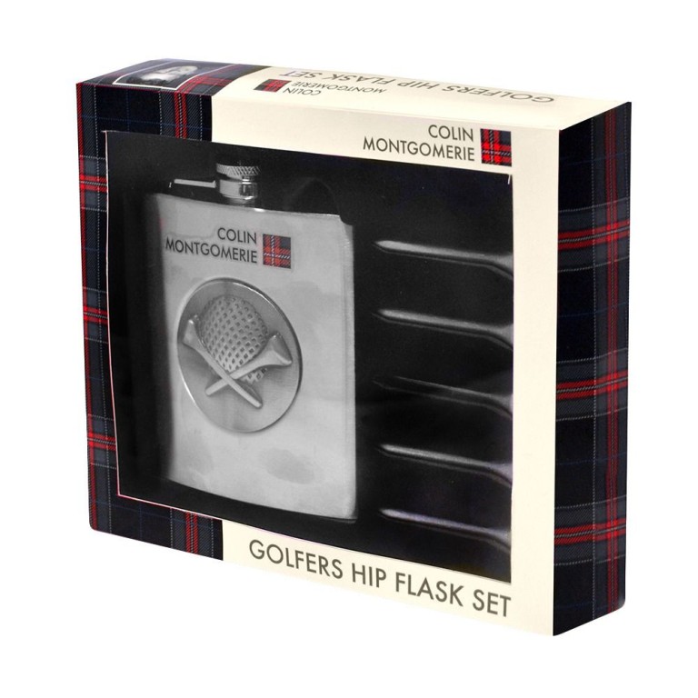 Petaca para golfistas - Golfer Hip flask Colin Montgomerie