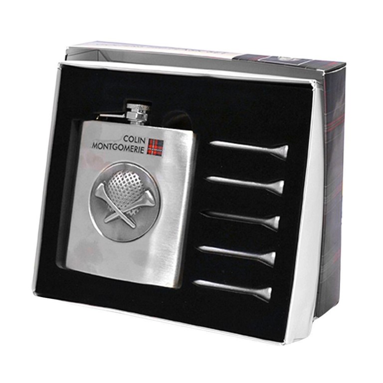 Petaca para golfistas - Golfer Hip flask Colin Montgomerie