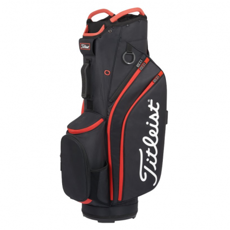 Bolsa Titleist 2022 Cart 14 Negro/Negro/Rojo