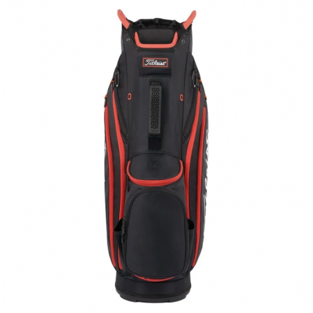 Bolsa Titleist Cart 14 Negro/Negro/Rojo