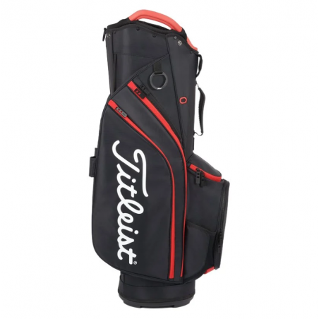 Bolsa Titleist Cart 14 Negro/Negro/Rojo