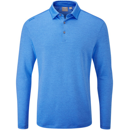 Polo Ping ANGUS Golf Manga Larga Azul Francés
