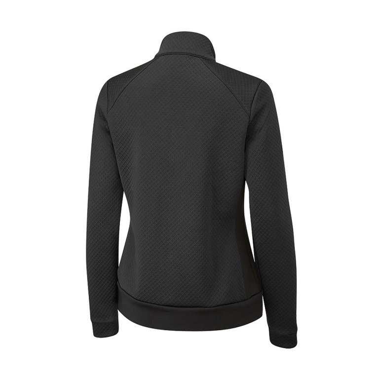 Midlayer Ping AGATHA Lady Negro Full-Zip Fleece Mid-Layer in Black