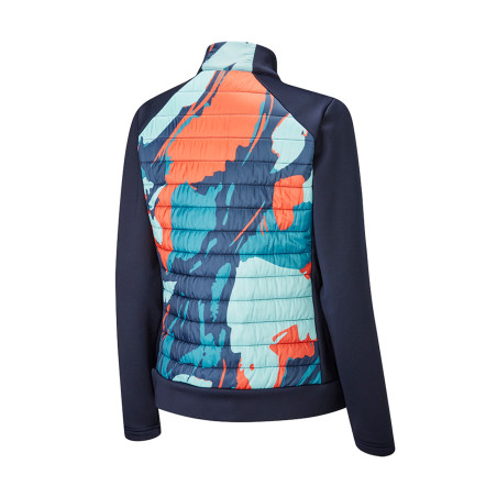 Ping Ladies Printed Hybrid Jacket in Navy Multi PIP