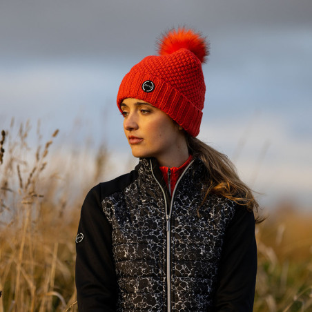 Ping Ladies Printed Hybrid Jacket in Black Multi PIP