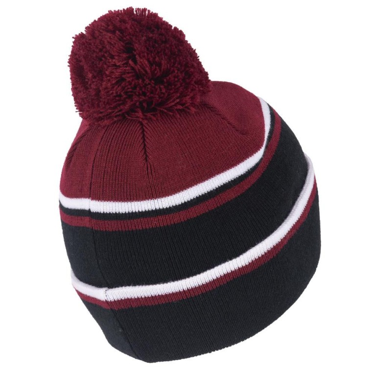 Set Gorro Invierno + Neck Térmica Negro Rojo