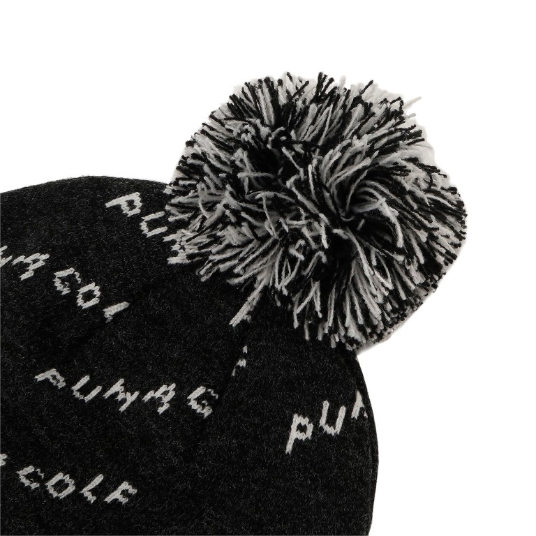 Gorro Invierno Renovable Pom Puma Golf Negro