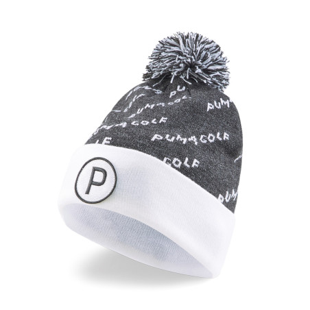 Gorro Invierno Renovable Pom Puma Golf Negro