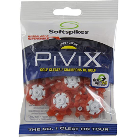 Tacos Softspikes Pivix Fast Twist 3.0 Rojo/Blanco