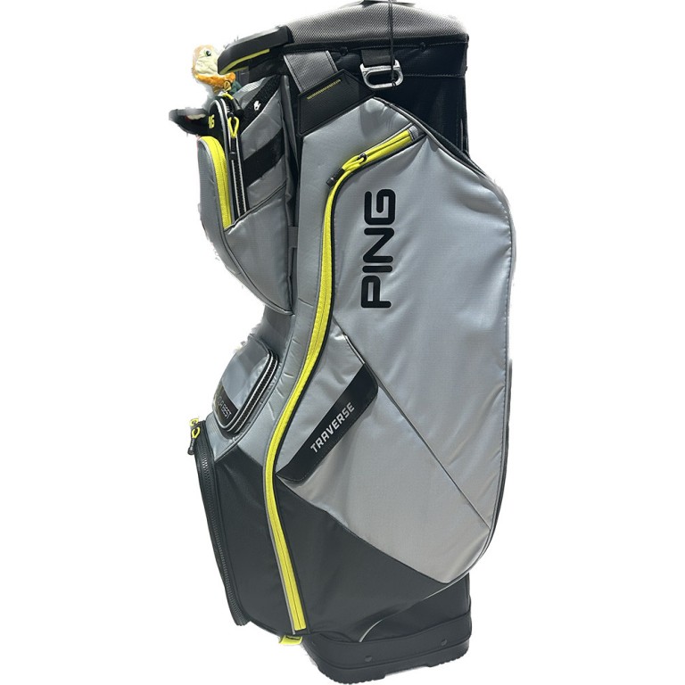 Bolsa Ping TRAVERSE 2023 Cart Bag Gris/Negro/Amarillo