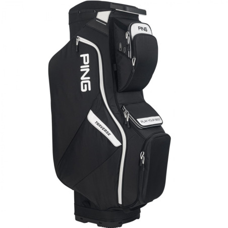 Bolsa Ping TRAVERSE 2023 Cart Bag Negro/Blanco