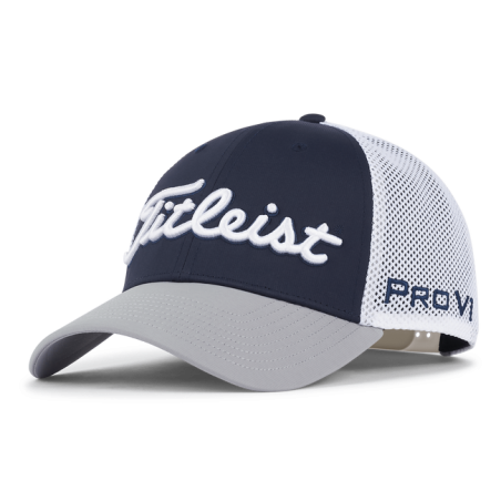 Gorra Titleist Tour Performance Mesh blanco/navy/gris