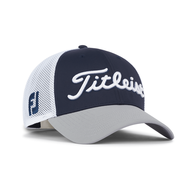 Gorra Titleist Tour Performance Mesh blanco/navy/gris