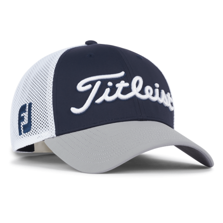 Gorra Titleist Tour Performance Mesh blanco/navy/gris