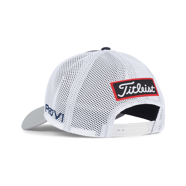 Gorra Titleist Tour Performance Mesh blanco/navy/gris