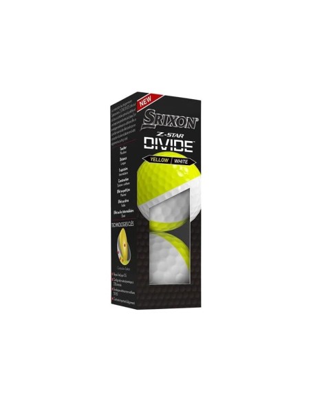 Bolas Srixon DIVIDE Blanco Amarillo