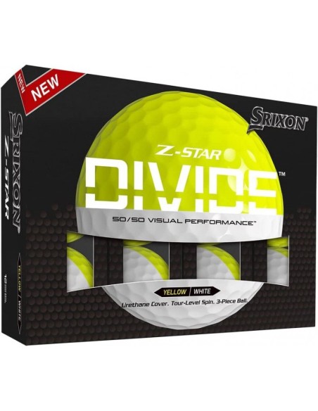 Bolas Srixon DIVIDE Blanco Amarillo