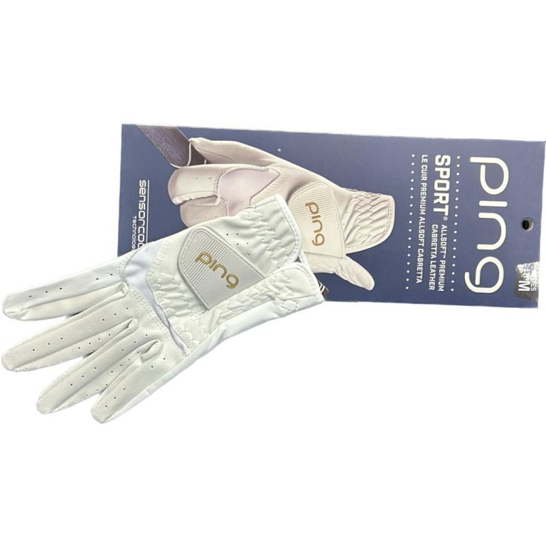 Guante Ping Lady G Le 3 Blanco Dorado Sport