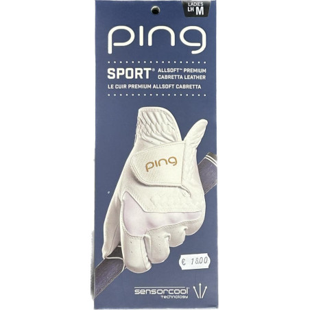 Guante Ping Lady G Le 3 Blanco Dorado Sport