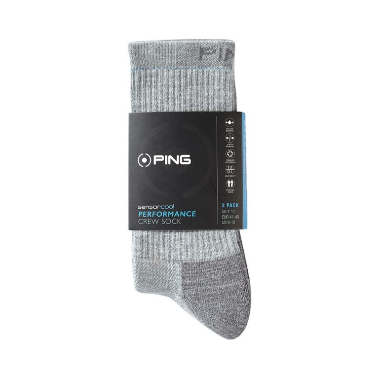 Calcetines Ping Tecnico Sensor Cool (pack 2 unidades) Gris