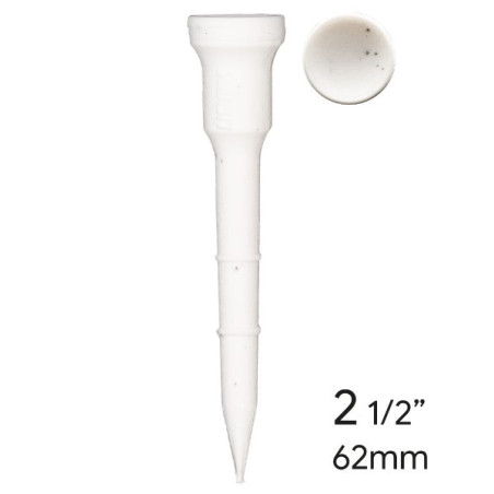 Lignum 62mm Classic Tees 16pk - White