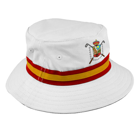 Sombrero Gorro Ahead The Nicklaus Hat with Spanish flag (sin logo) Blanco