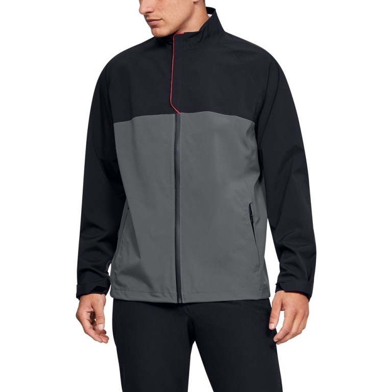 Chaqueta de Agua Under Armour Elements Rain Jacket-Black / Pitch Gray / Pitch Gray