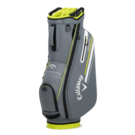 Bolsa Callaway CHEV 14+ Cart Bag Charcoal - Flo Yellow