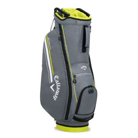 Bolsa Callaway CHEV 14+ Cart Bag Charcoal - Flo Yellow