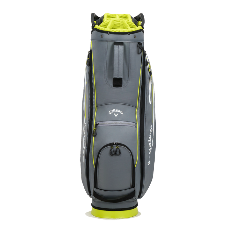 Bolsa Callaway CHEV 14+ Cart Bag Charcoal - Flo Yellow