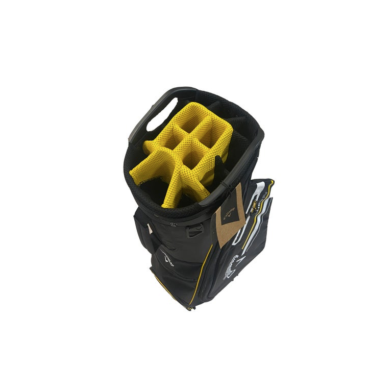 Bolsa Callaway CHEV Stand Bag Black - GoldenRod