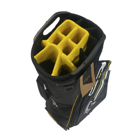 Bolsa Callaway CHEV Stand Bag Black - GoldenRod