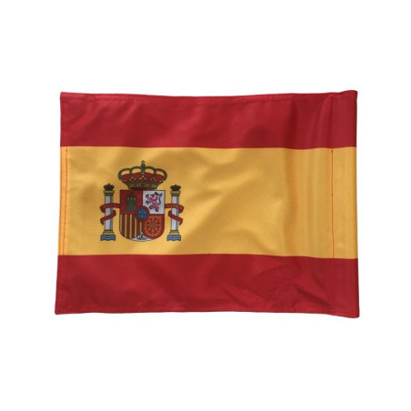 Bandera España con escudo 2 cara