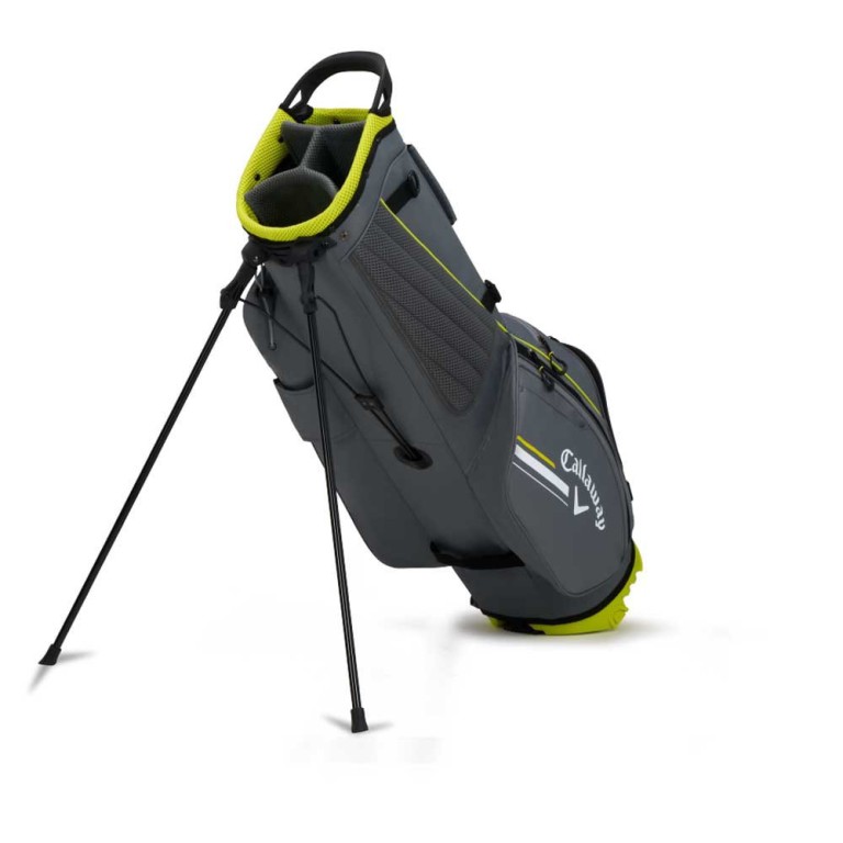 Bolsa Callaway CHEV Stand Bag Charcoal / Flo Yellow