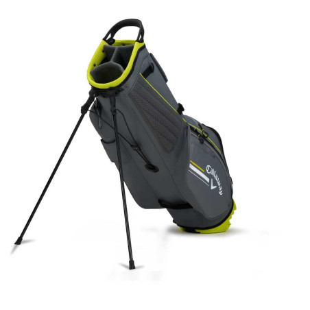 Bolsa Callaway CHEV Stand Bag Charcoal / Flo Yellow