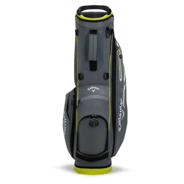 Bolsa Callaway CHEV Stand Bag Charcoal / Flo Yellow
