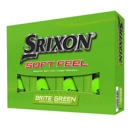 Bolas Srixon de Golf Soft Feel BRITE Verde